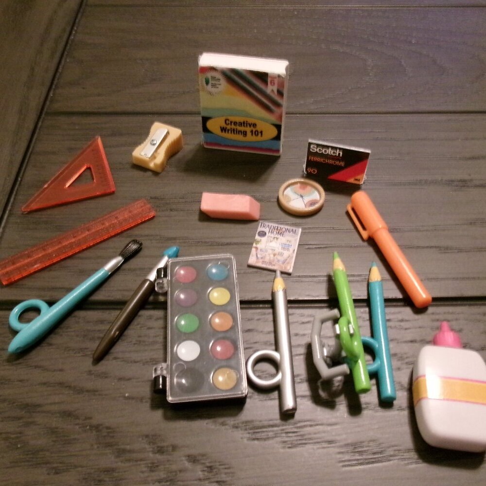 American Girl Our Generation 18" Doll Mixed Lot Accessories School Art Supplies